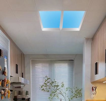 Panel lampy sufitowej w pomieszczeniach LED Błękitne światło nieba kwadratowe Sztuczne szyby 60x120 do oświetlenia dekoracyjnego dachu