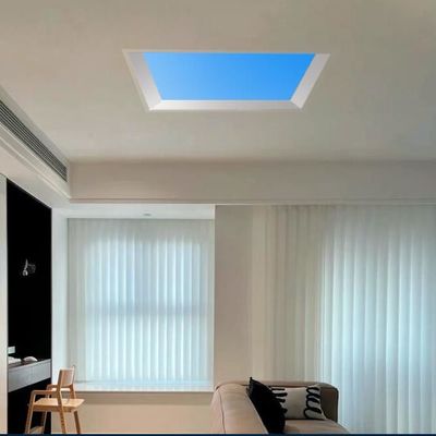 Latarnia niebieskie chmury wgniecone 600x600mm dekoracyjny LED panel sufitowy światło,dekoracyjna płyta LED panel