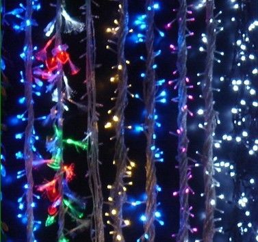 Dekoracja festiwalowa wielokolorowe światła LED w paskach
