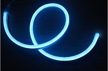Niebieski 10*18mm odporność UV 164' ((50m) spiral Ultra jasny 110V LED neon flex światło