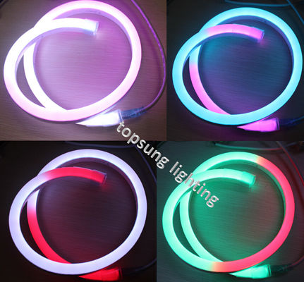 Dekoracja światło zewnętrzne RGB DMX cyfrowe LED neon flex światła 10 pikseli na metr