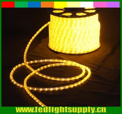 okrągłe 2 przewody żółte liny LED świąteczne dekoracje liny światła