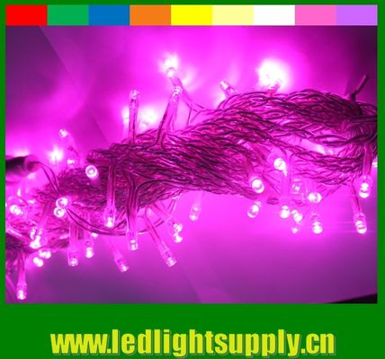 2016 nowy RGB zmieniający kolor LED zasłony świąteczne światła 24V 100 LED