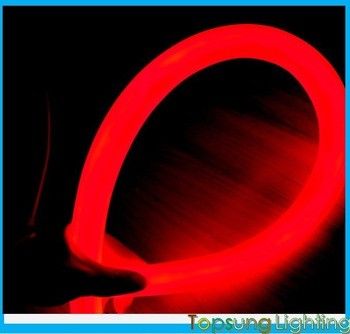 360 stopni okrągły czerwony neon LED flex 24v IP67 wodoodporny do budynków
