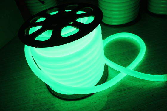wysokiej jasności LED neon flex światło zielony kolor 110v 25mm do użytku zewnętrznego