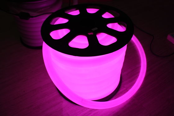 24V najlepsza cena 360 stopni okrągłe fioletowe 25mm neonowe światła do dekoracji