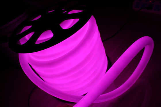 360 stopni okrągły 100LED/m 25m rolka fioletowa 110V neon flex światło wodoodporne