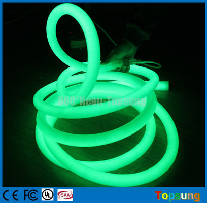 82 stóp spiral zielony LED neon flex lampki rondowe 12V do pokoju