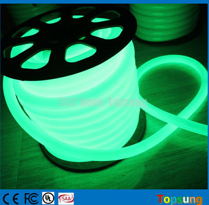 82 stóp spiral zielony LED neon flex lampki rondowe 12V do pokoju
