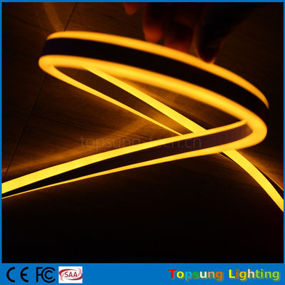 gorąca sprzedaż 12V podwójny strona emitująca żółty LED neon elastyczny taśma do użytku w przestrzeni zewnętrznej