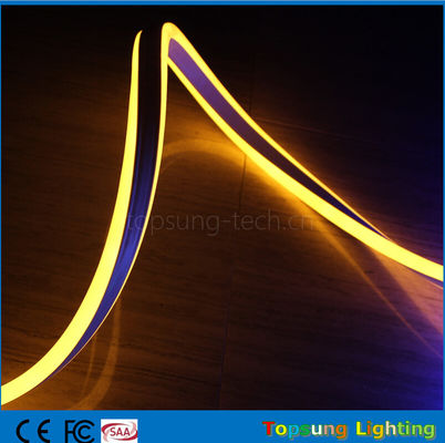 Sprzedaż hurtowa 24V podwójny bok żółty LED neon elastyczny pasek do użytku na zewnątrz