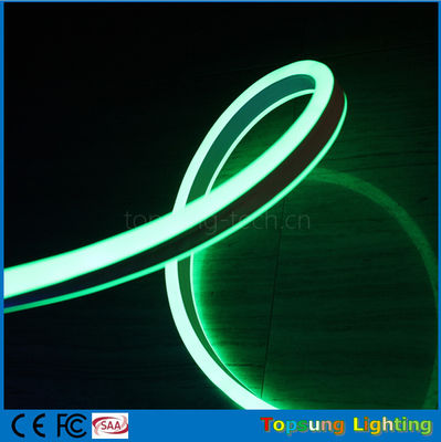 2016 nowy projekt 24V podwójne strony zielony kolor LED neon elastyczny pasek dla budynków