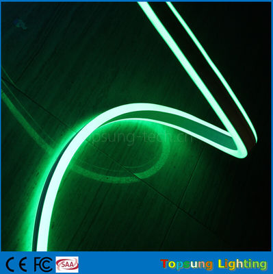 nowy projekt 12V podwójne strony zielony kolor LED neon elastyczny pasek dla budynków