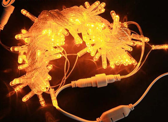 10m łączone 5mm LED światełko świąteczne hurtowe sznurek żółty pvc bąbelki przeciwchłodnej