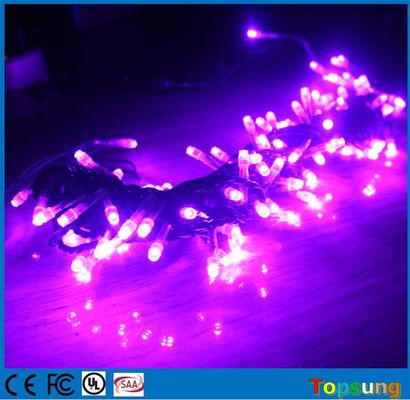 Wytrzymałe fioletowe bożonarodzeniowe LED na zewnątrz 24v 10meter