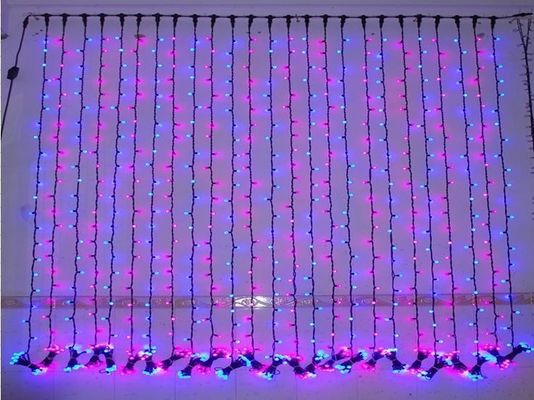 240v Świąteczne ozdoby LED Świąteczne oświetlenie zasłona na zewnątrz