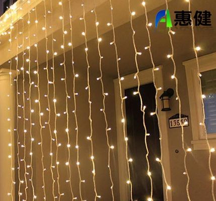 Sprzedaż całkowita nowo zaprojektowana zasłona świąteczna 12V dekoracja światła na zewnątrz