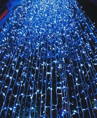 2016 nowy 240V światło świąteczne zasłony dla budynków