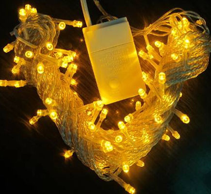 10m Led String Lights Blinking 100v Żółty Podłączalny