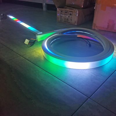 40x25mm płaskie rgb rgbw silikonowe liny paska ścigania światło przewodu Miękki Neon Neo węża LED taśma Do dekoracji budynków