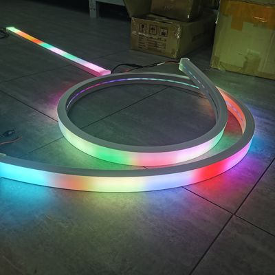 RGB Pixel LED Neon Dmx512 RGB Strips wstążka LED dmx neon flex neon liny 24v cuttableneonflex paski świetlne