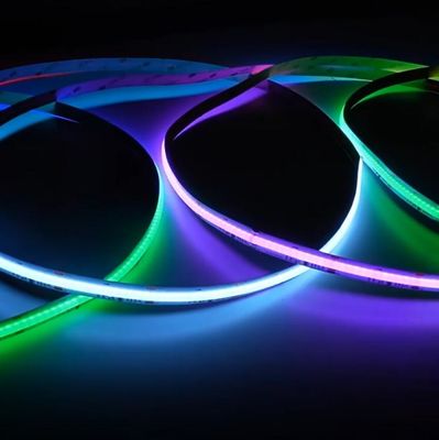 Kolorowy magiczny COB RGB LED paski piksela 12V inteligentny wysokiej gęstości 720 LED / m cyfrowe COB paski światła