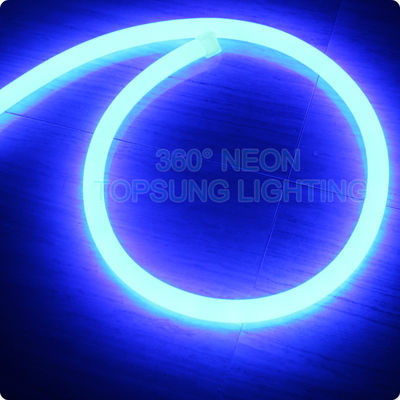 niebieski kolor mini okrągły neon flex 360 stopni emitujący światło liny 12V SMD2835