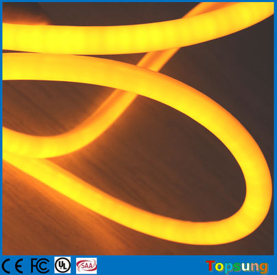 12V elastyczny neon LED światło IP67 360 stopni okrągła linia świąteczna żółty