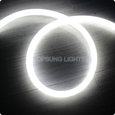 360 stopni okrągły LED neon flex 16mm mini liny światło 12V biały kolor neonflex liny pas