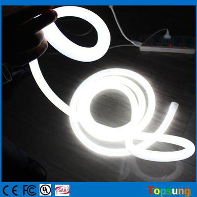120v 6500k biały emitujący LED neon elastyczny liny światła trip wstążka rurki miękkiego węża smd 16mm mini rozmiar elastyczny neon