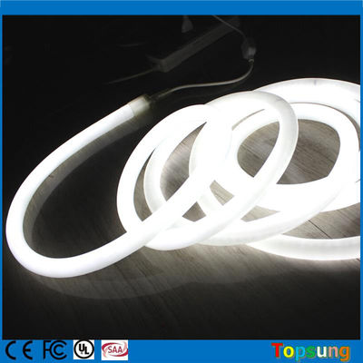 360 stopni okrągły LED neon flex 16mm mini liny światło 12V biały kolor neonflex liny pas