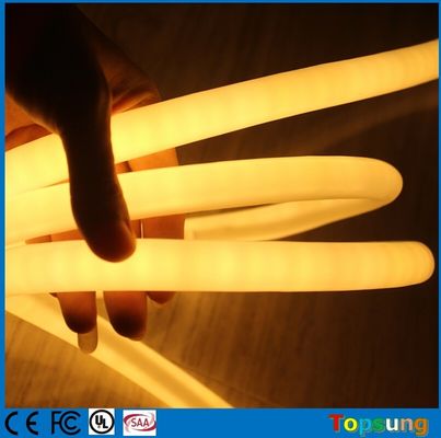 120LED/M LED neon liniowy światło 360 stopni 16mm mini PVC ciepły biały neon flex DC12V