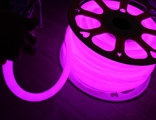 16mm 360 stopni LED neon elastyczne oświetlenie dekoracja DC12V różowe neon światło IP67