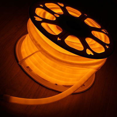 pomarańczowe cienkie okrągłe lampy neonowe PVC 16 mm 360 stopni LED neon flex DC24V