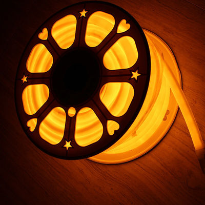 pomarańczowe cienkie okrągłe lampy neonowe PVC 16 mm 360 stopni LED neon flex DC24V
