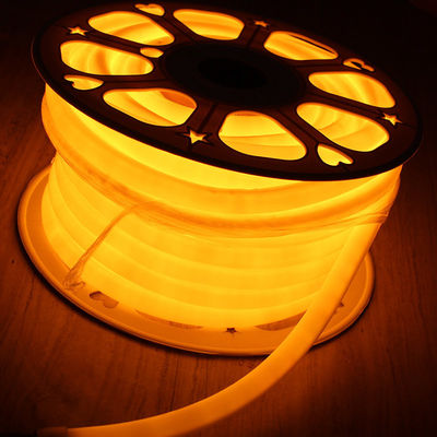 DC12V cienkie okrągłe lampy neonowe PVC 16mm 360 stopni pomarańczowe LED neon flex SMD2835