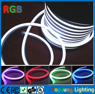 220V RGB pełna zmiana koloru LED neon liny elastyczny PVC Tube światło (14 * 26mm)
