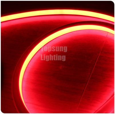 czerwone światło dekoracyjne neon flex DC 12V LED neon znak kwadratowy światło rurki 16 * 16mm płaska powierzchnia emitująca IP68