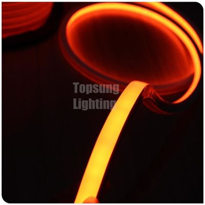 koloru pomarańczowego AC 110V kwadratowe światło neonowe LED elastyczne 16x16mm IP68 neonowa rurka