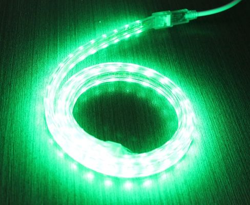 Wysokiej światłości SMD5050 220V wodoodporny IP65 LED elastyczny pas neonowy zielony
