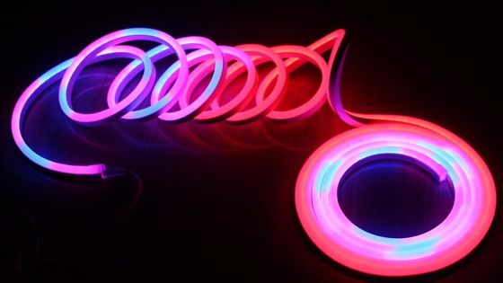 Dekoracja światło zewnętrzne RGB DMX cyfrowe LED neon flex światła 10 pikseli na metr