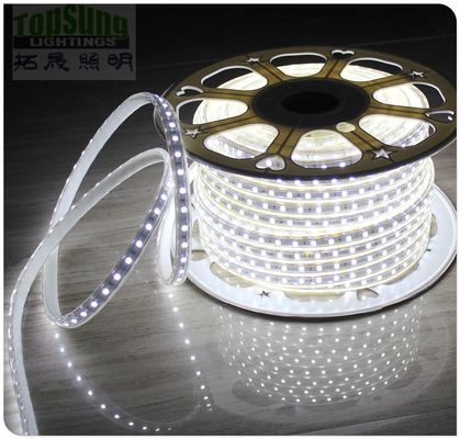 50m wysoki CRI wodoodporny elastyczny światło LED 5050 smd 240VAC białe paski wstążkowe