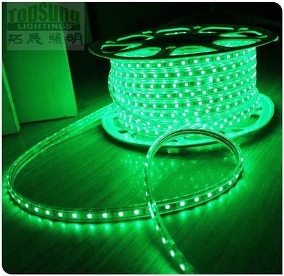 Nowy 220V AC LED paska elastyczny LED wstążka 5050 smd zielony 60LED/m paska
