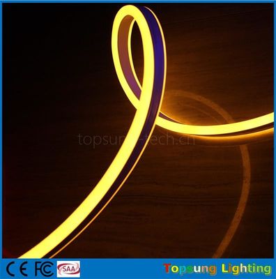 Sprzedaż hurtowa 24V podwójny bok żółty LED neon elastyczny pasek do użytku na zewnątrz