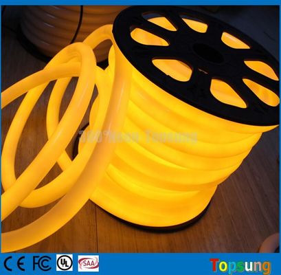 360 stopni wodoodporny LED rurka bursztynowa 24V okrągła elastyczna neonowa rurka 25mm PVC węzeł żółty