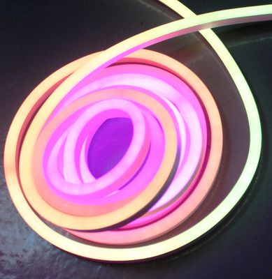Widok boczny płaski 11*19mm wysoki krąg rgbw dmx zmieniający kolor adresowalny cyfrowy dmx LED neon