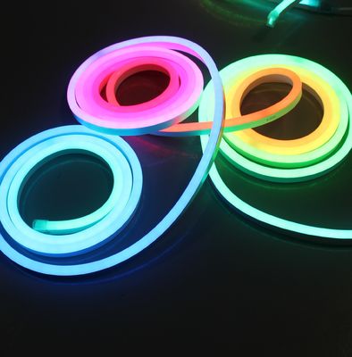 Topsung szczupły neon flexi 12v 10x20mm LED rgb neon 90 stopni do tyłu gięty 5050 smd flex neon rgb rolka kontroler