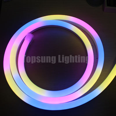 Piękne RGB zmieniające kolory 24V cyfrowe gięte LED neon flex lampy paska
