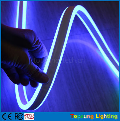 Podwójne światło neonowe 8*18mm mini rozmiar LED neonflex wstążka 24v niebieski kolor