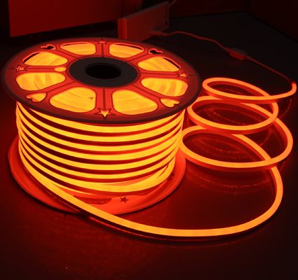 pomarańczowe 12V mini LED neon flex światło 7x15mm wymiana neon rur 2835 smd elastyczna linia liny wstrzyknięcia ip68